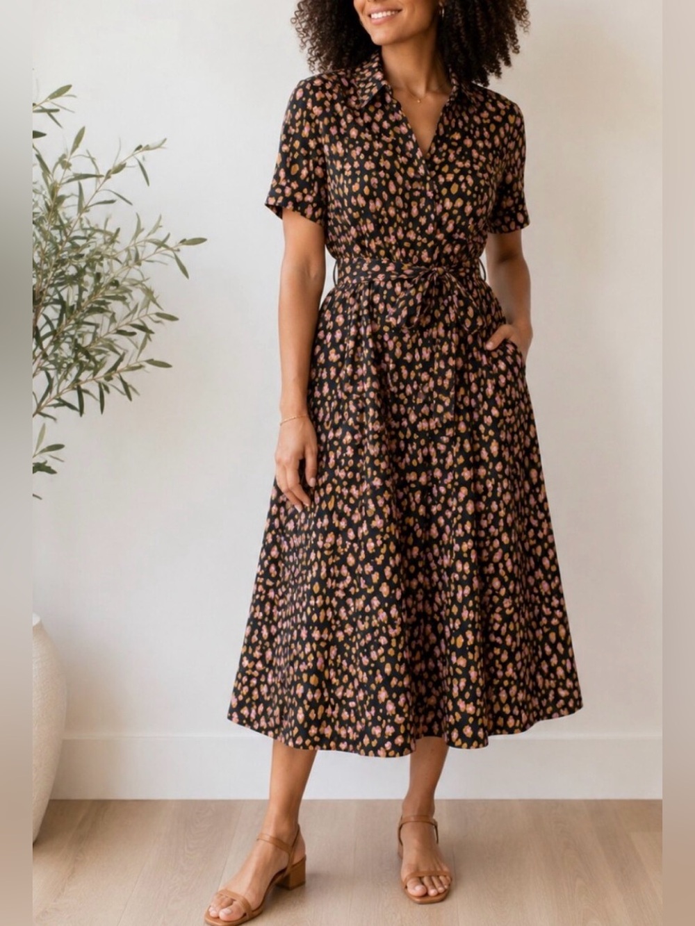 EUC J Crew shirt dress with pockets!